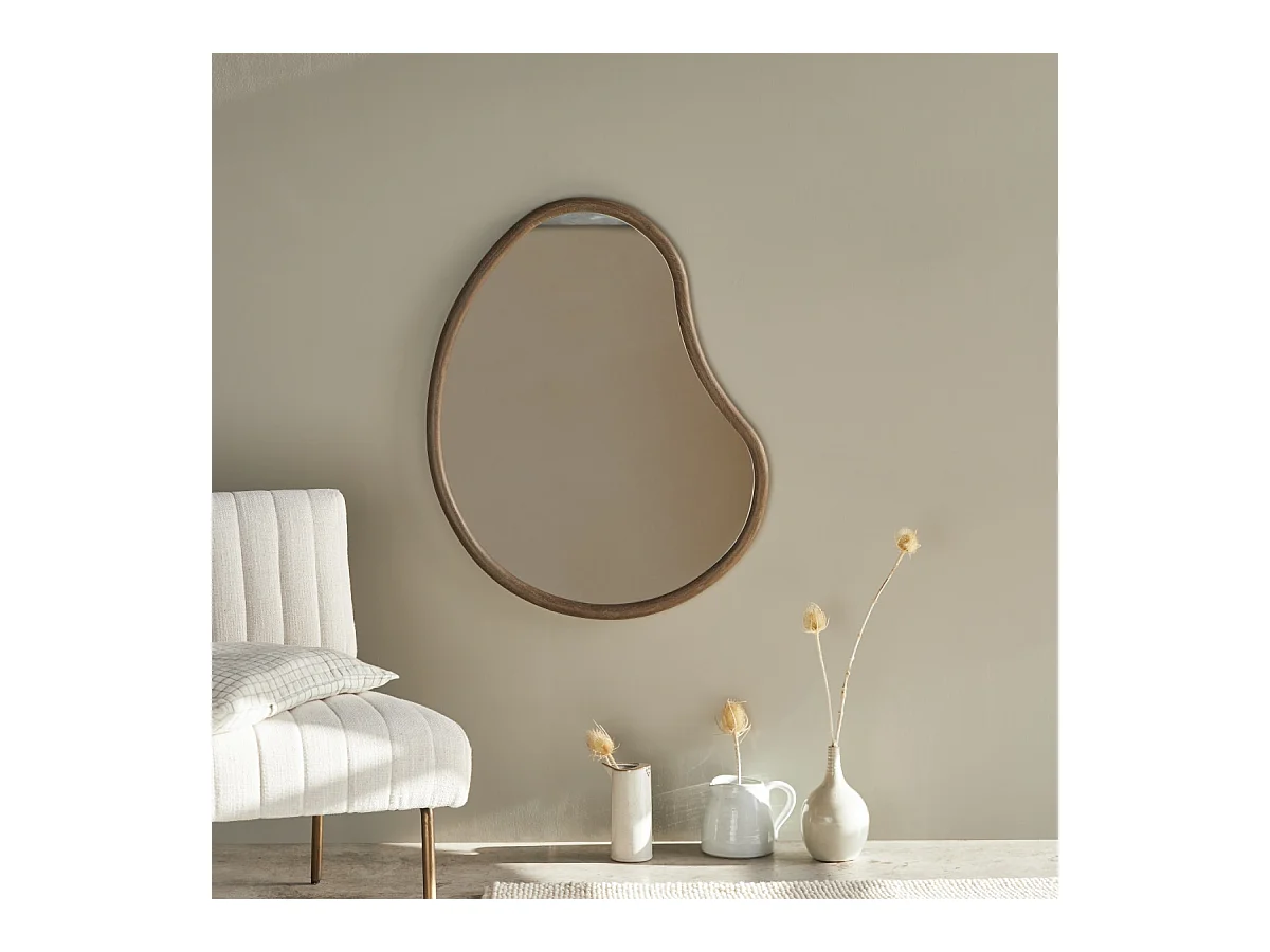 Miroir en bois de mindi 85x65 Dim