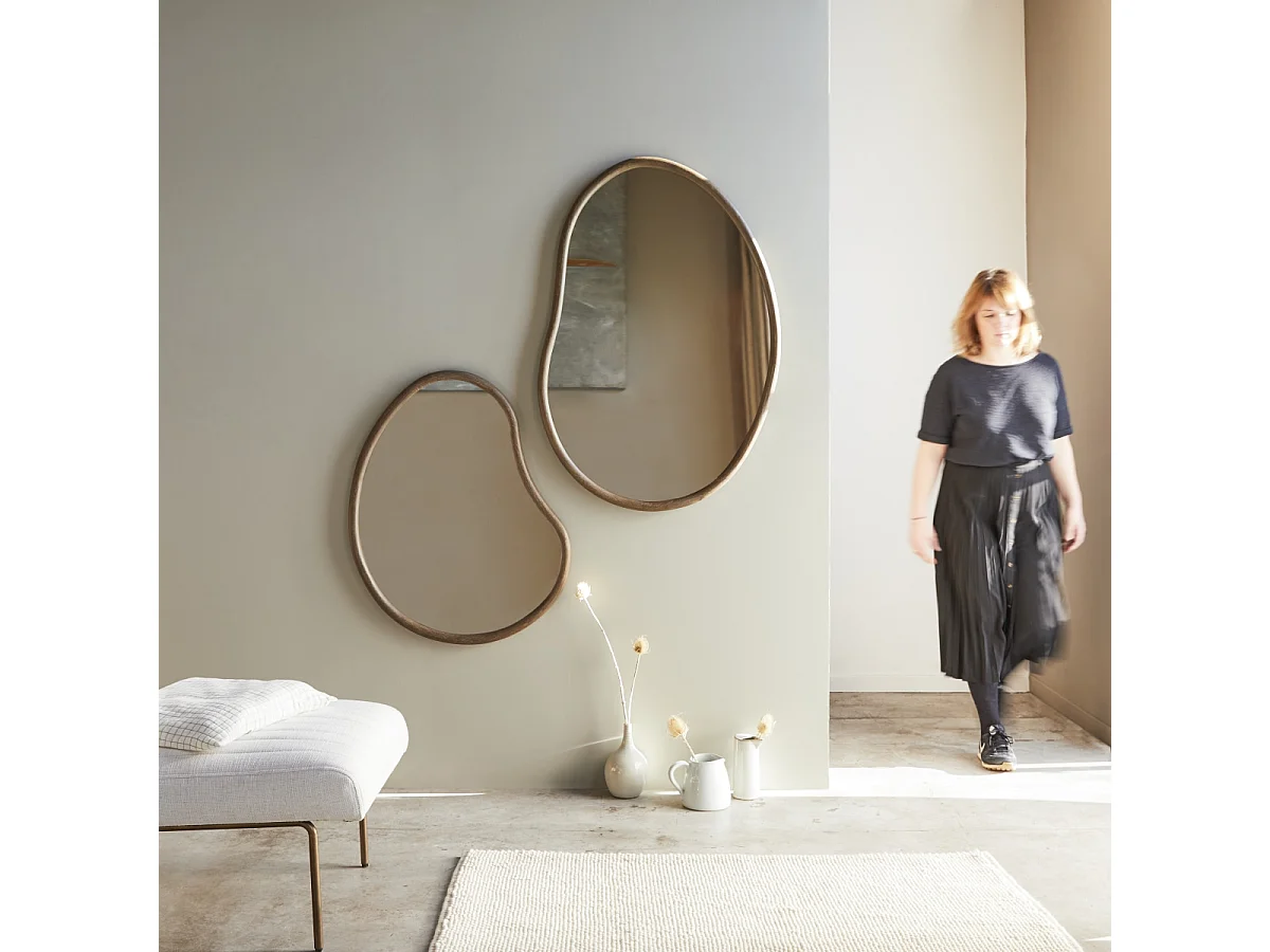 Miroir en bois de mindi 100x70 Dim