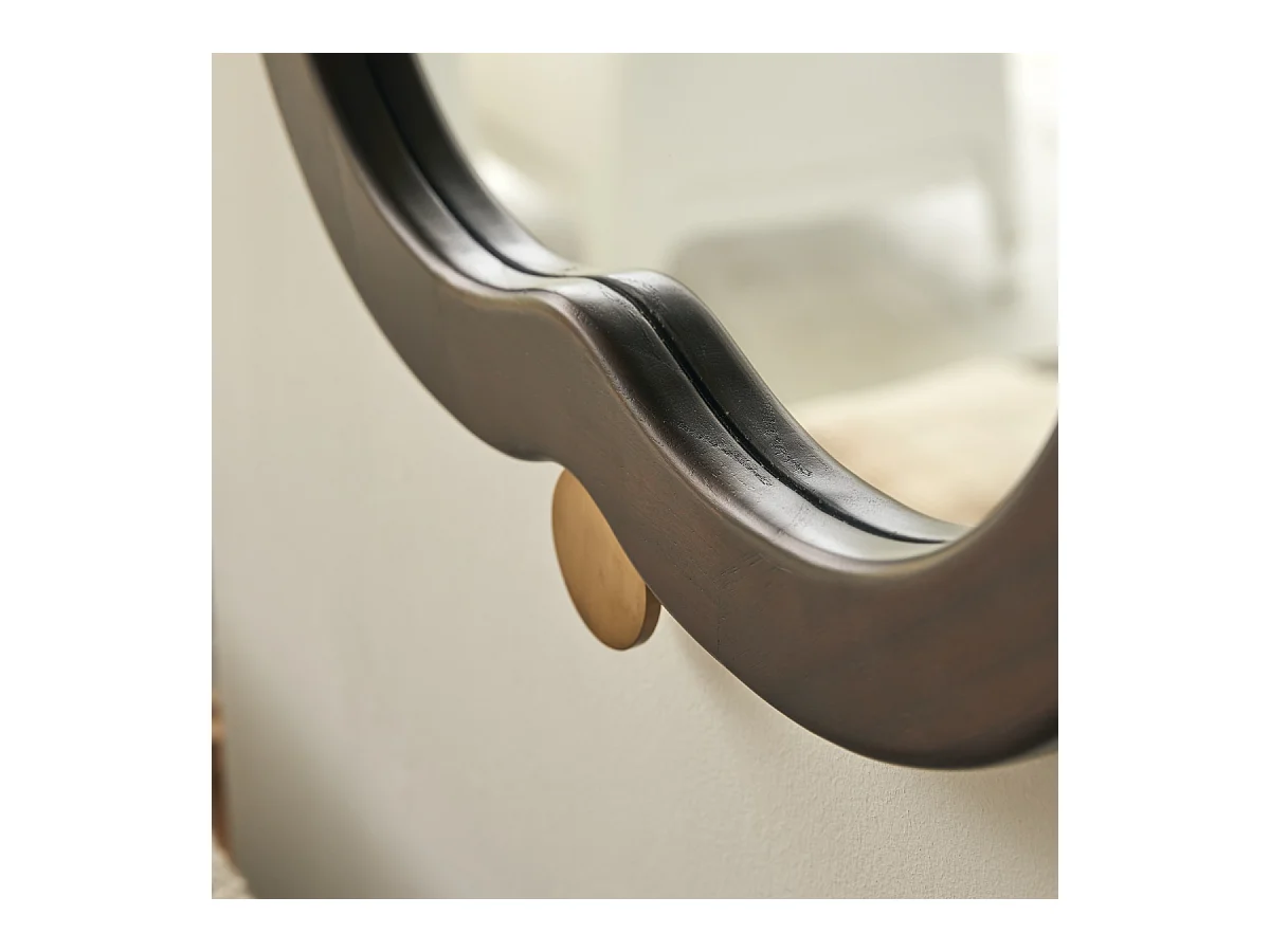 Miroir en bois de mindi 60x40 cm Agate