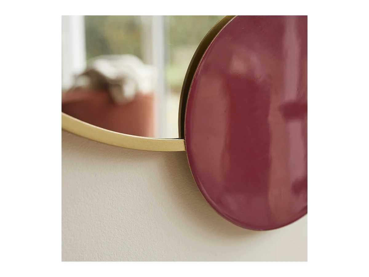 Runder Spiegel Tom mit Stahlrahmen 60 cm