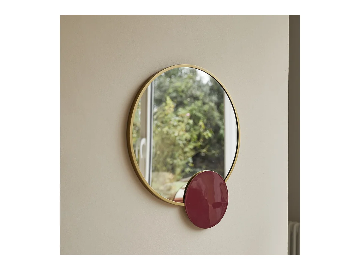 Runder Spiegel Tom mit Stahlrahmen 60 cm