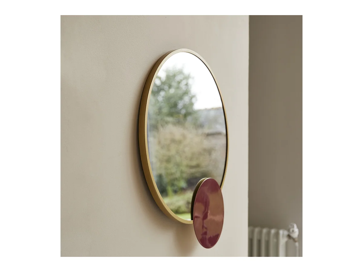 Runder Spiegel Tom mit Stahlrahmen 60 cm