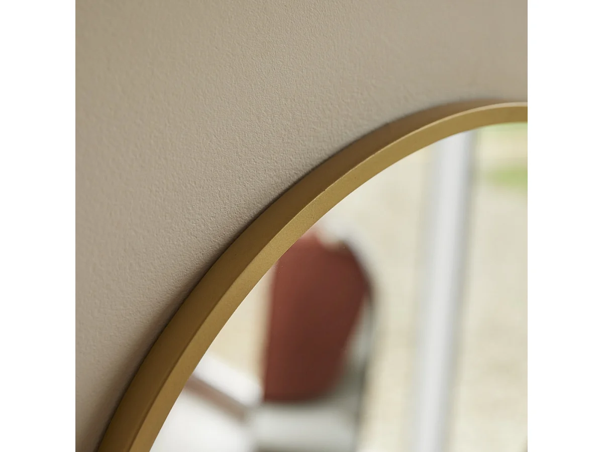 Runder Spiegel Tom mit Stahlrahmen 60 cm