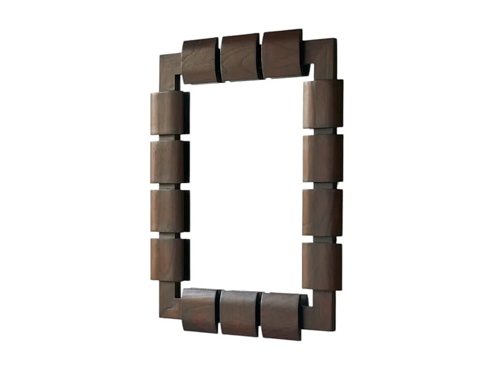 Miroir en bois de mindi 100x80 cm Isaac