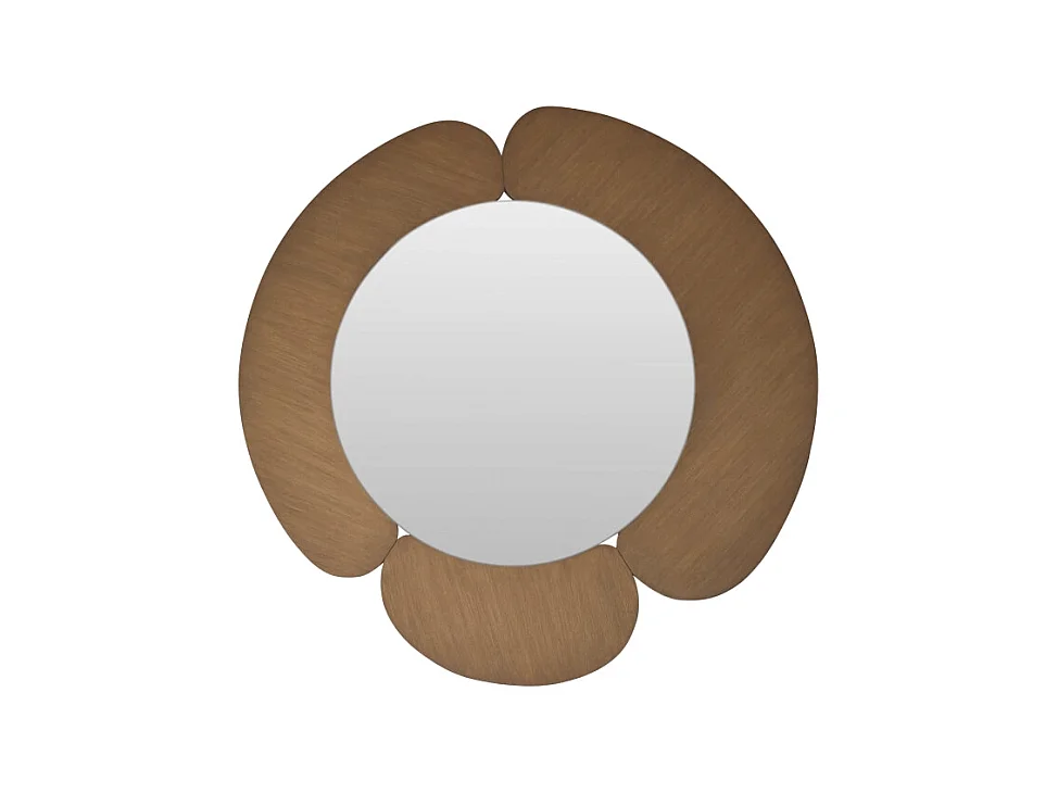 Spiegel mit hellem Mindiholz-Rahmen 110 x 110 Sara