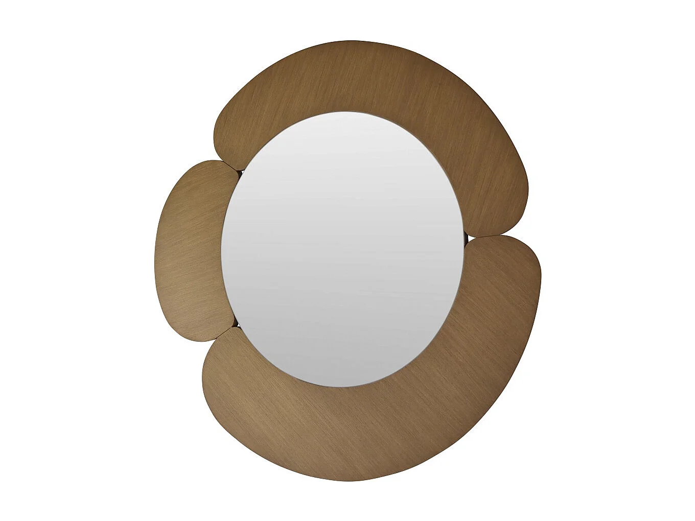 Spiegel mit hellem Mindiholz-Rahmen 110 x 110 Sara