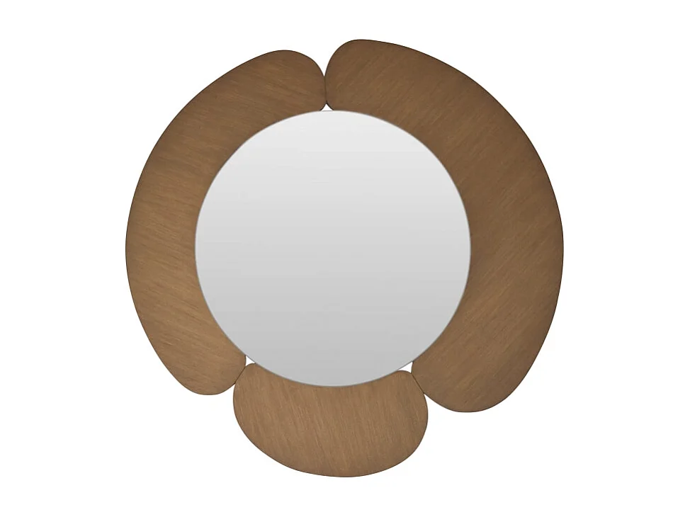 Spiegel mit hellem Mindiholz-Rahmen 110 x 110 Sara