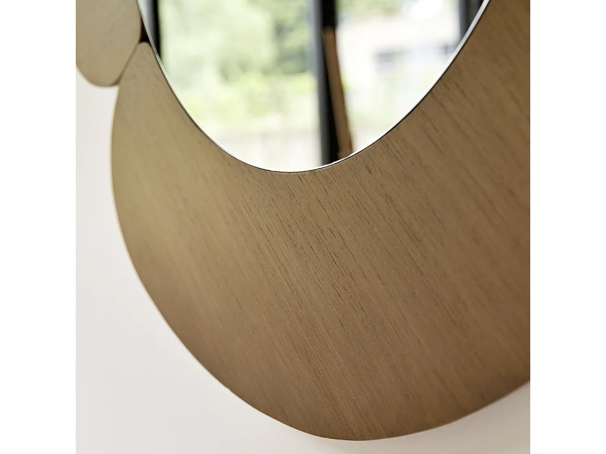 Spiegel mit hellem Mindiholz-Rahmen 110 x 110 Sara