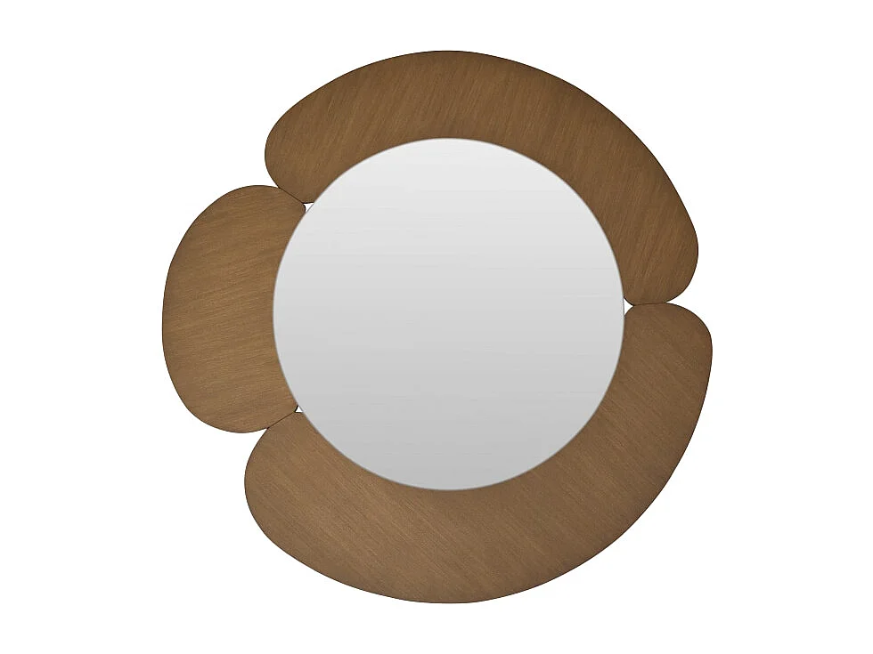 Spiegel mit hellem Mindiholz-Rahmen 110 x 110 Sara