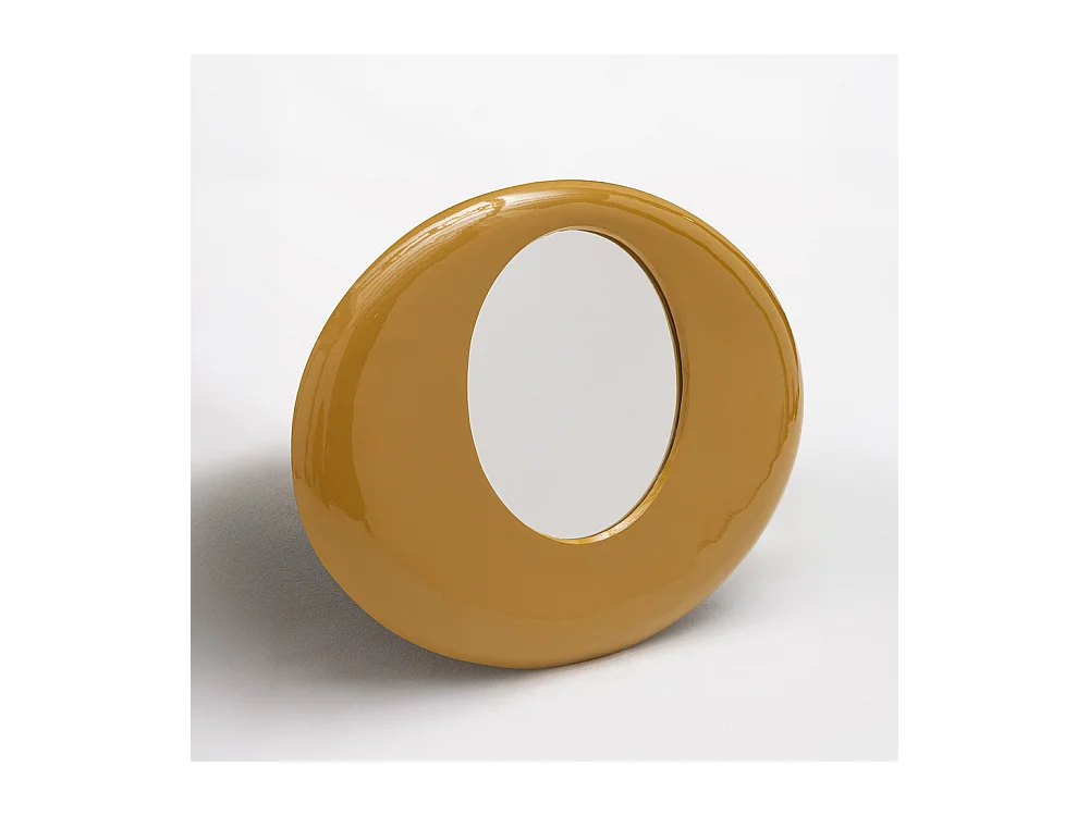 Vinta - Miroir en aluminium 39,5x51cm - Jaune