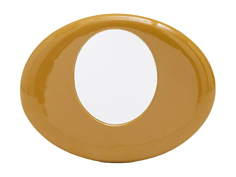 Vinta - Miroir en aluminium 39,5x51cm - Jaune