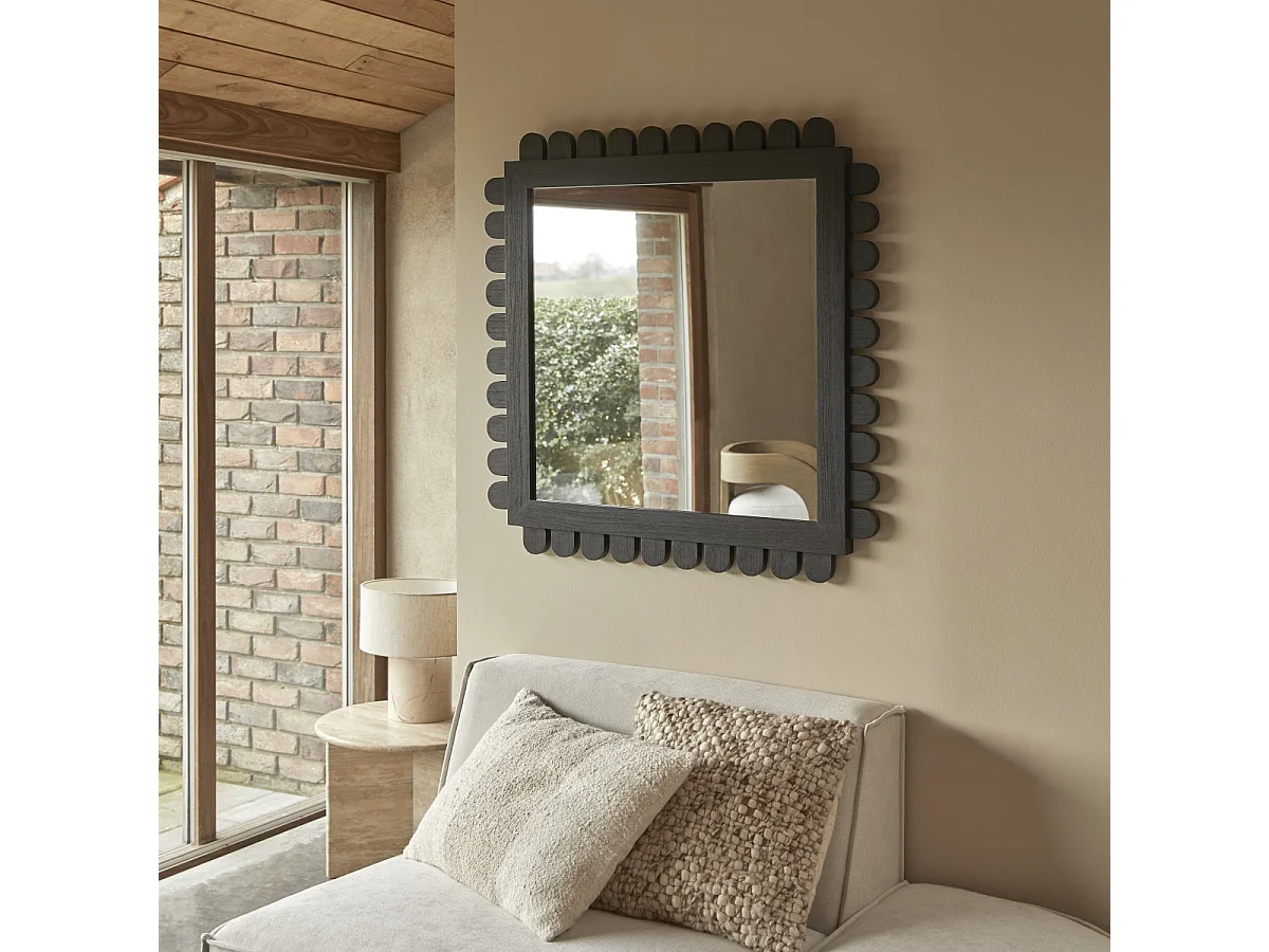 Spiegel Luca aus Mindiholz 92 x 92 cm