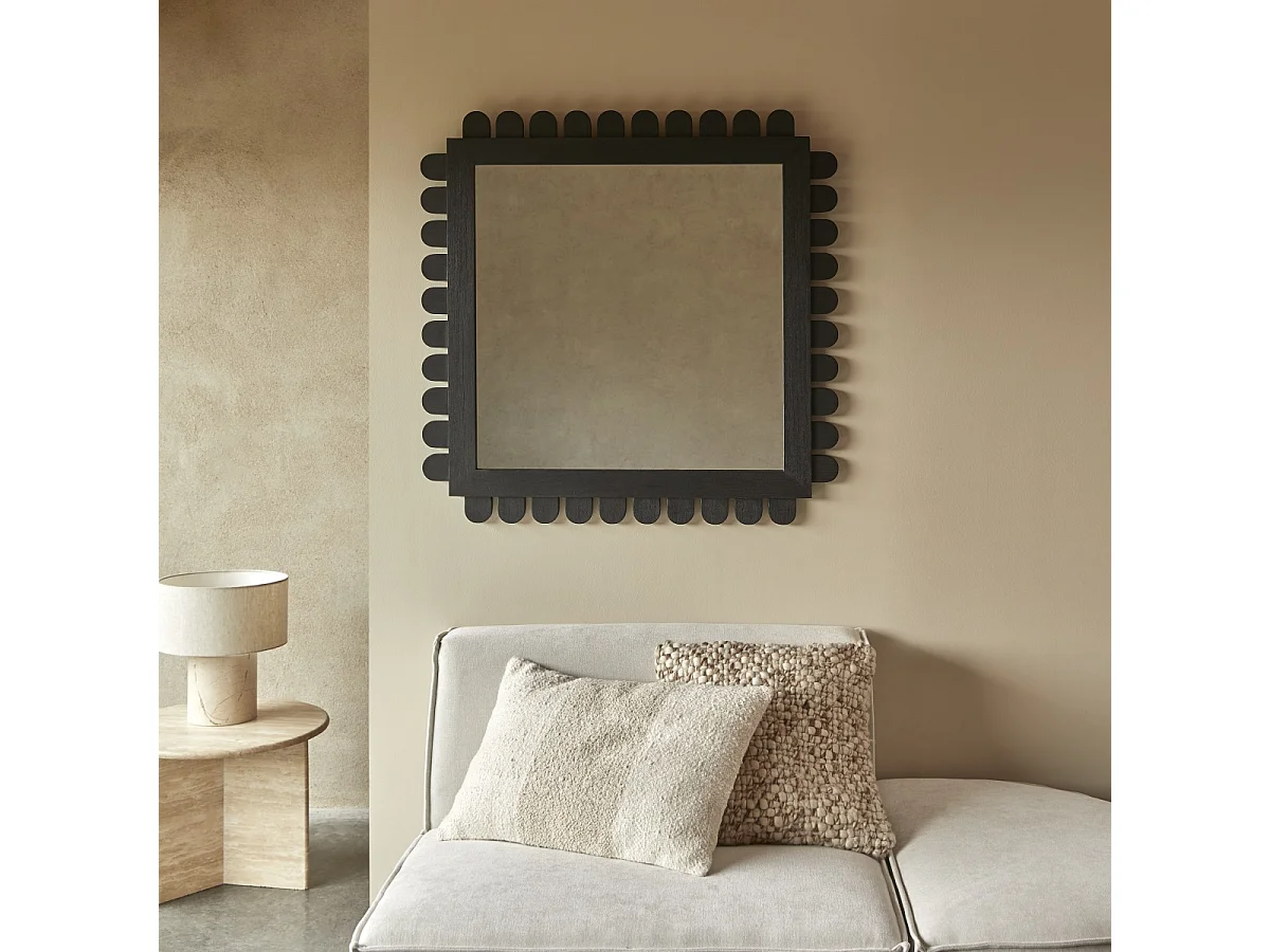 Spiegel Luca aus Mindiholz 92 x 92 cm