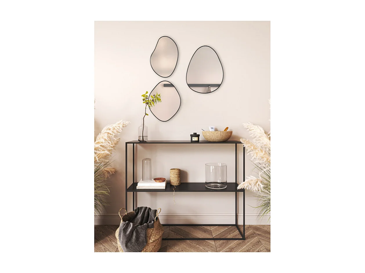 Lot de 3 miroirs Viola, design organique