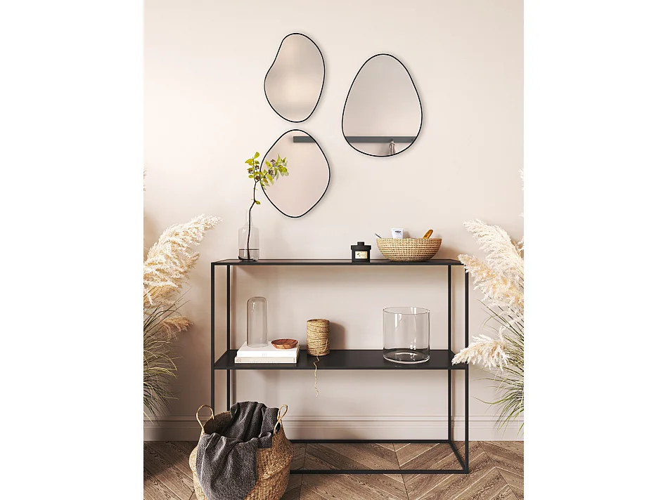 Lot de 3 miroirs Viola, design organique