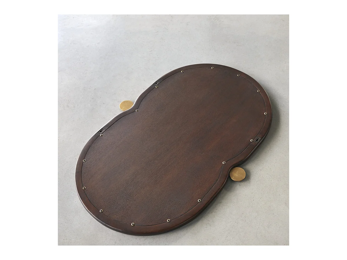 Specchio in legno di mindi 105x65 cm Agate