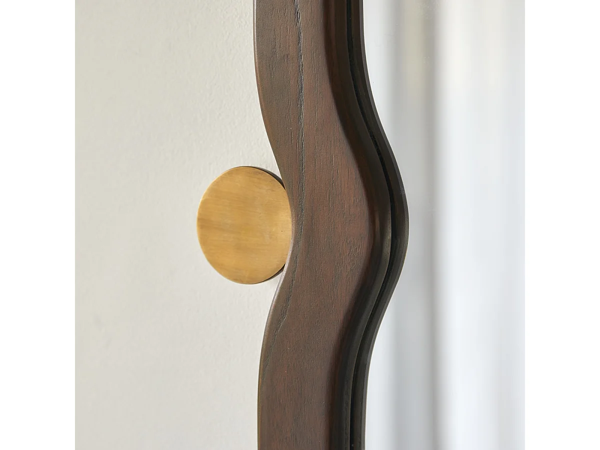 Miroir en bois de mindi 105x65 cm Agate