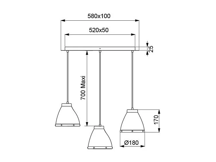 Suspension Clarelle S3