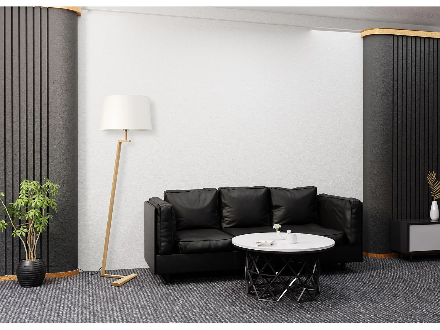 Lampadaire bois MEMPHIS LS Aluminor