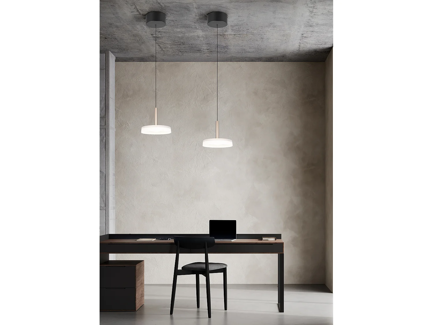 Suspension design à variateur verre Celeste