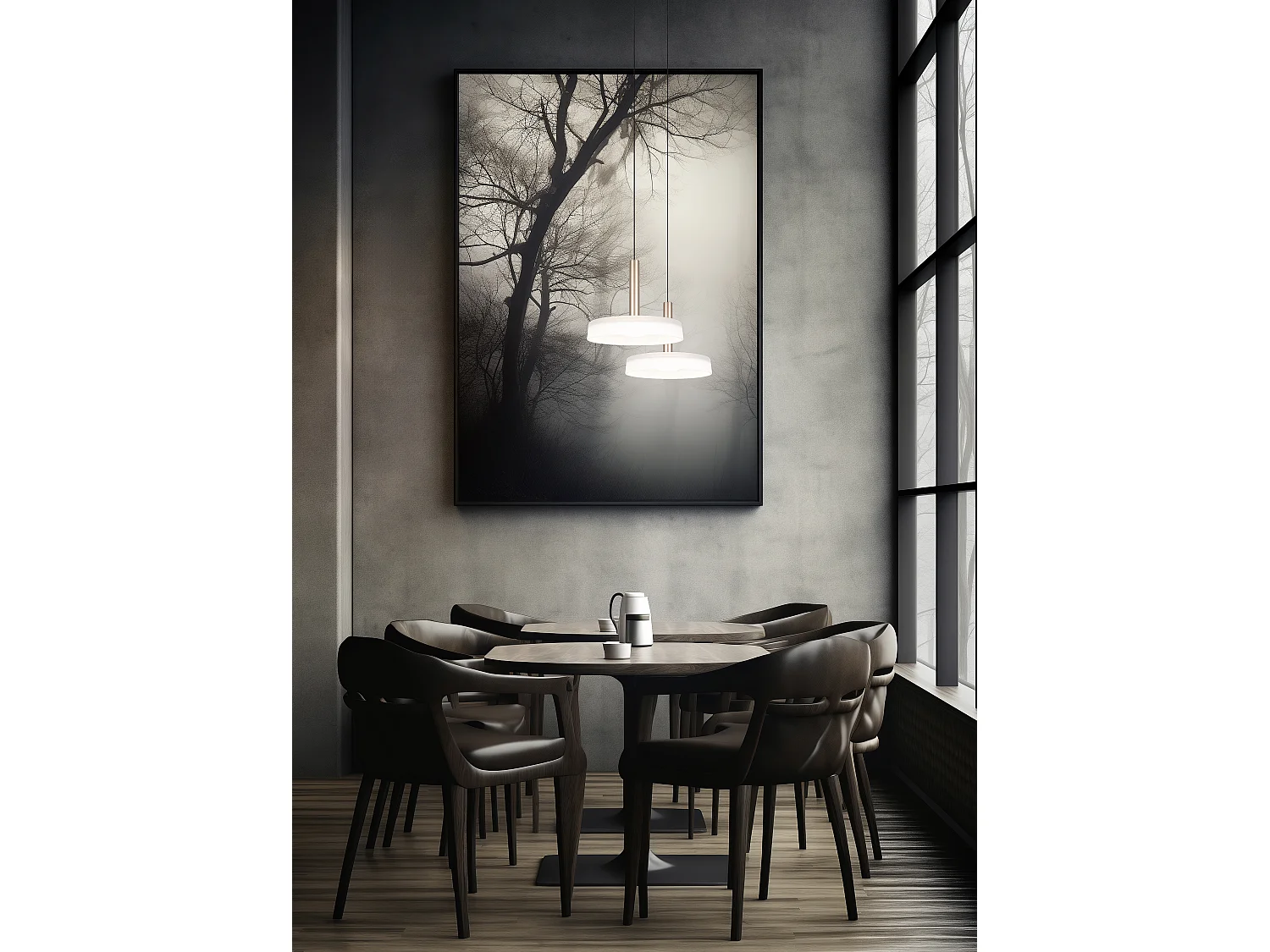 Suspension design à variateur verre Celeste