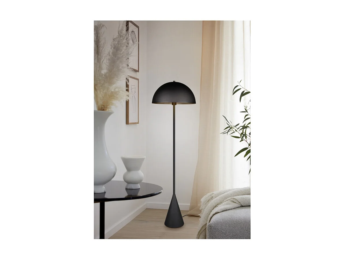 Lampadaire rond en métal Alfie
