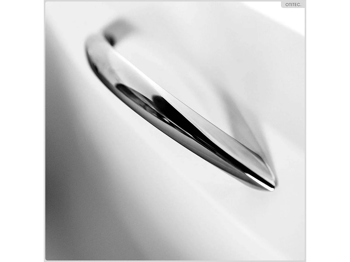 Baignoire rectangulaire - 150 x 70 cm - avec Tablier Blanc - Pieds - Poignées - Vidage Chrome - ARIA PLUS