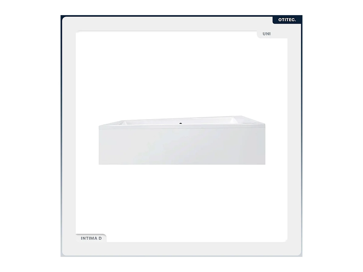 Baignoire asymétrique - 170 x 125 cm - Droite - avec Habillage - Pieds - 2 Repose-têtes - Vidage Chrome - INTIMA DUO