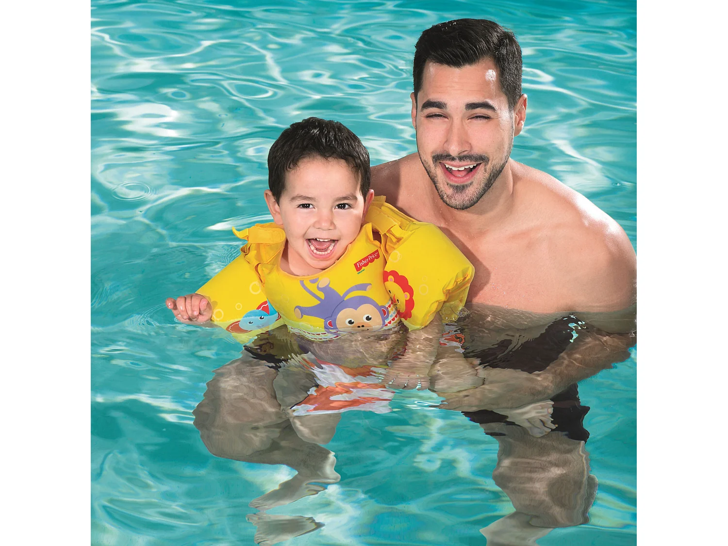 Brassards et Gilet - Fisher Price - Jaune