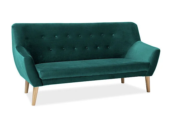 Sofa NORDIC 3 VELVET zielona