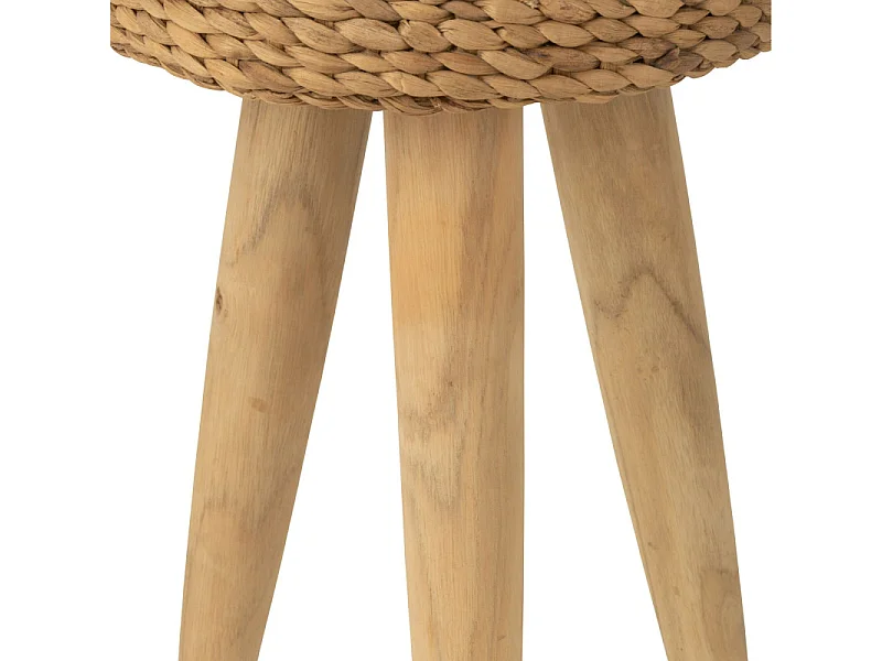 Tabouret Design en Teck "Puglia" 40cm Naturel