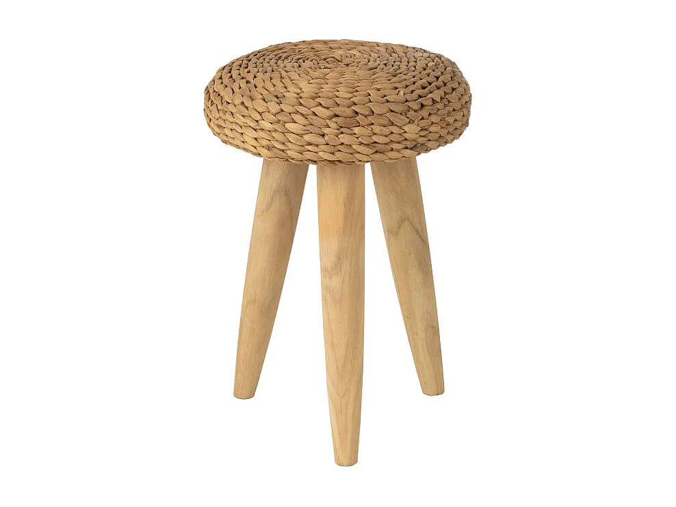 Tabouret Design en Teck "Puglia" 40cm Naturel