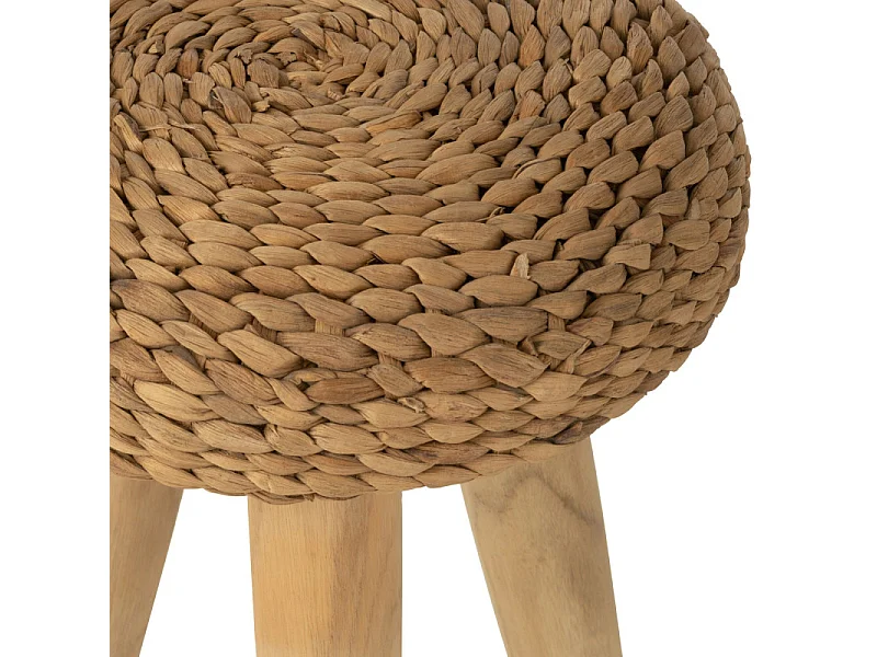 Tabouret Design en Teck "Puglia" 40cm Naturel