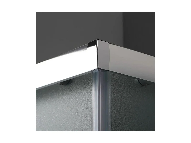 Kabina prysznicowa kwadratowa z drzwiami przesuwnymi "Genova Two" ze szkła hartowanego nieprzezroczystego cm 80x80 185h