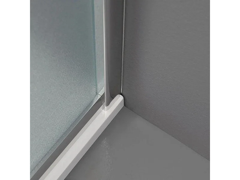 Kabina prysznicowa kwadratowa z drzwiami przesuwnymi "Genova Two" ze szkła hartowanego nieprzezroczystego cm 80x80 185h