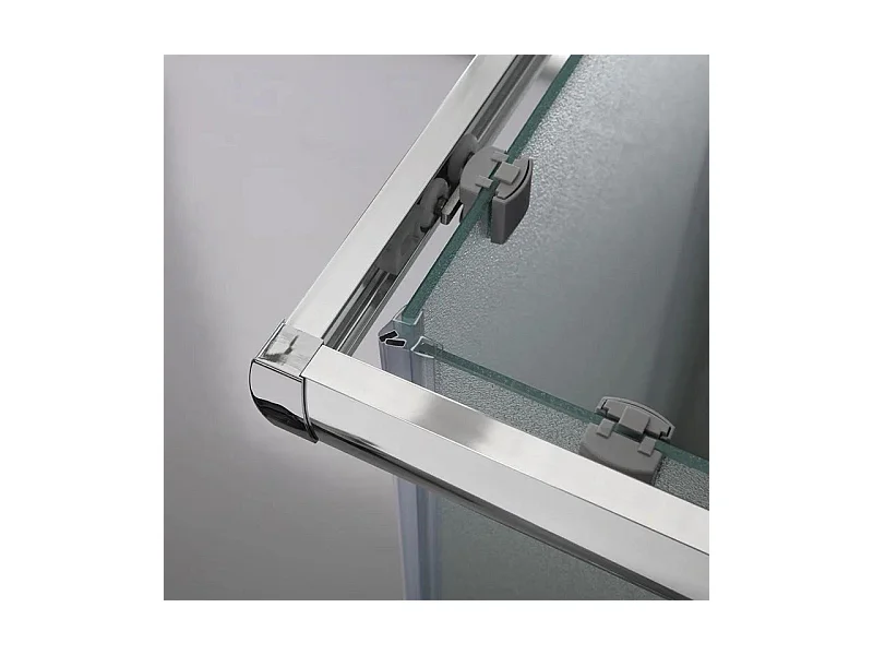 Kabina prysznicowa kwadratowa z drzwiami przesuwnymi "Genova Two" ze szkła hartowanego nieprzezroczystego cm 70x70 185h