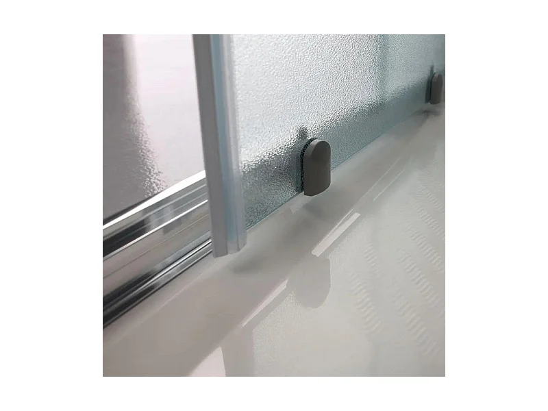 Kabina prysznicowa kwadratowa z drzwiami przesuwnymi "Genova Two" ze szkła hartowanego nieprzezroczystego cm 70x70 185h