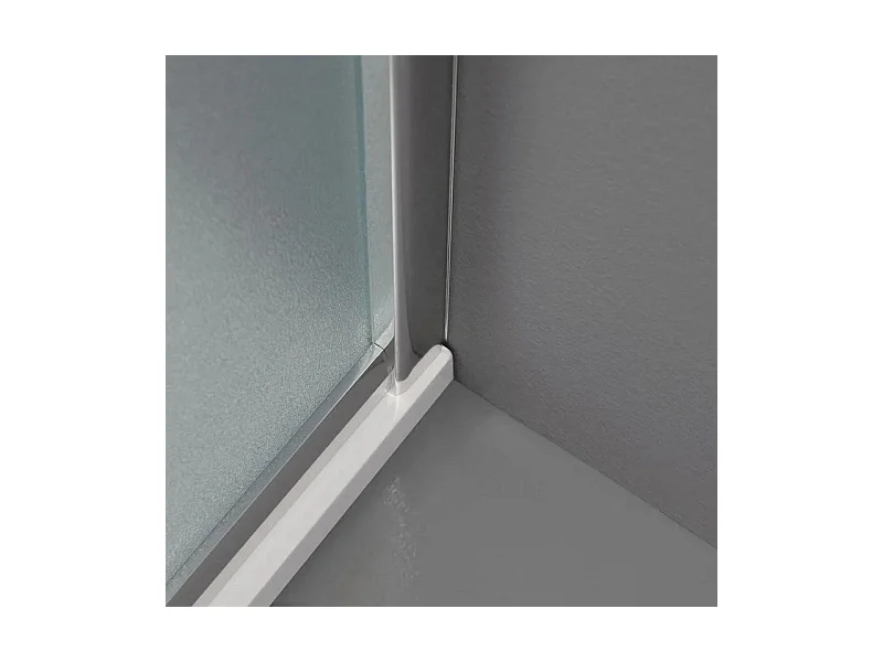 Kabina prysznicowa kwadratowa z drzwiami przesuwnymi "Genova Two" ze szkła hartowanego nieprzezroczystego cm 70x70 185h