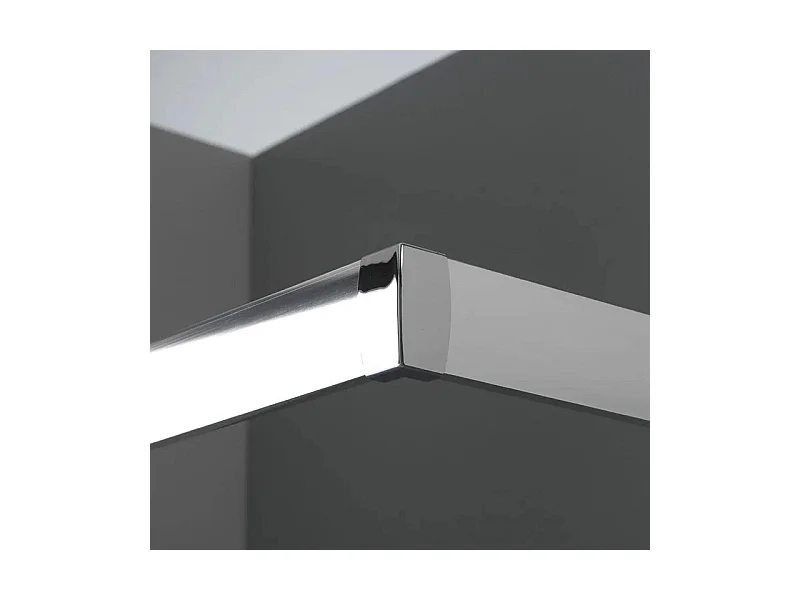 Kabina prysznicowa kwadratowa z drzwiami przesuwnymi "Genova Two" ze szkła hartowanego błyszczącego cm 80x80 185h