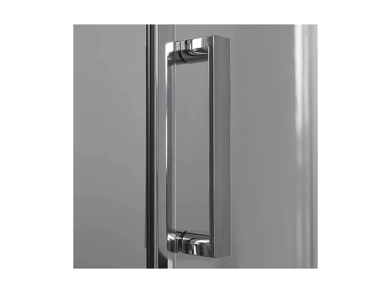 Halbrunde Duschkabine mit Schiebetüren "Ferrara Two" aus gehärtetem Glas cm 80x80 195h