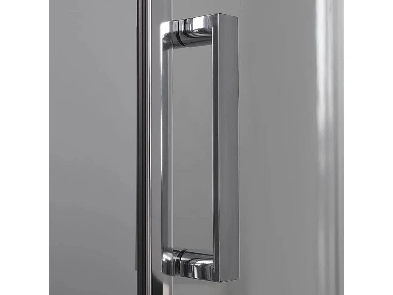 Box doccia semicircolare con ante scorrevoli "Ferrara Two" in vetro temperato cm 80x80 195h