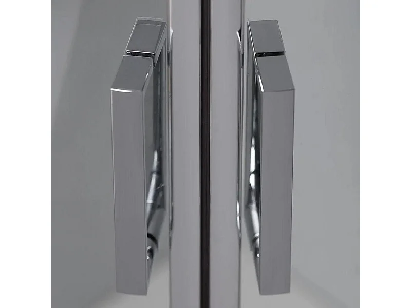 Box doccia semicircolare con ante scorrevoli "Ferrara Two" in vetro temperato cm 80x80 195h