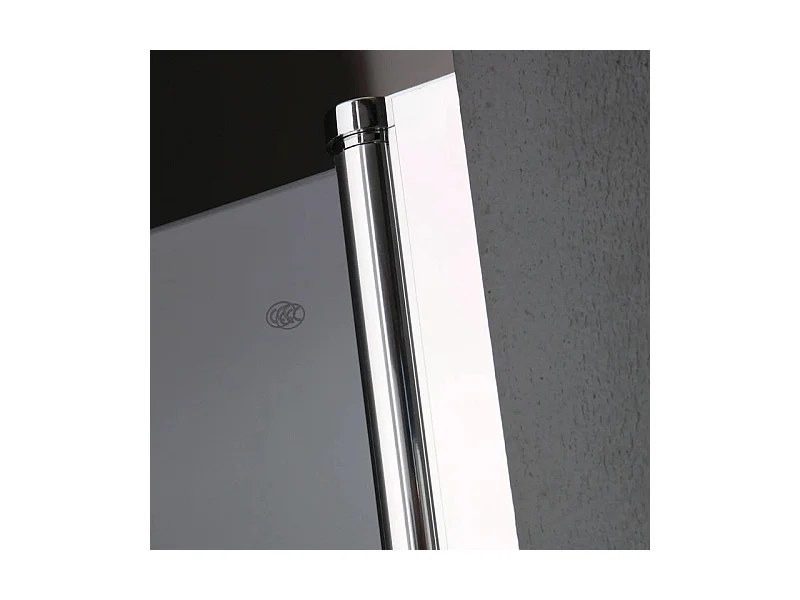 Porta magnetica per doccia a nicchia "Siviglia" in vetro temperato e metallo cm 70x190h