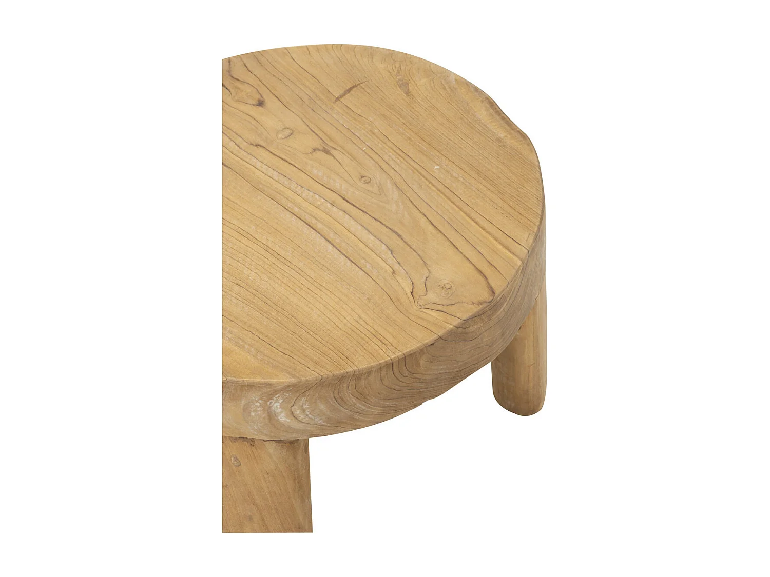 Lot de 2 Tables Basses "Tek" 50cm Naturel
