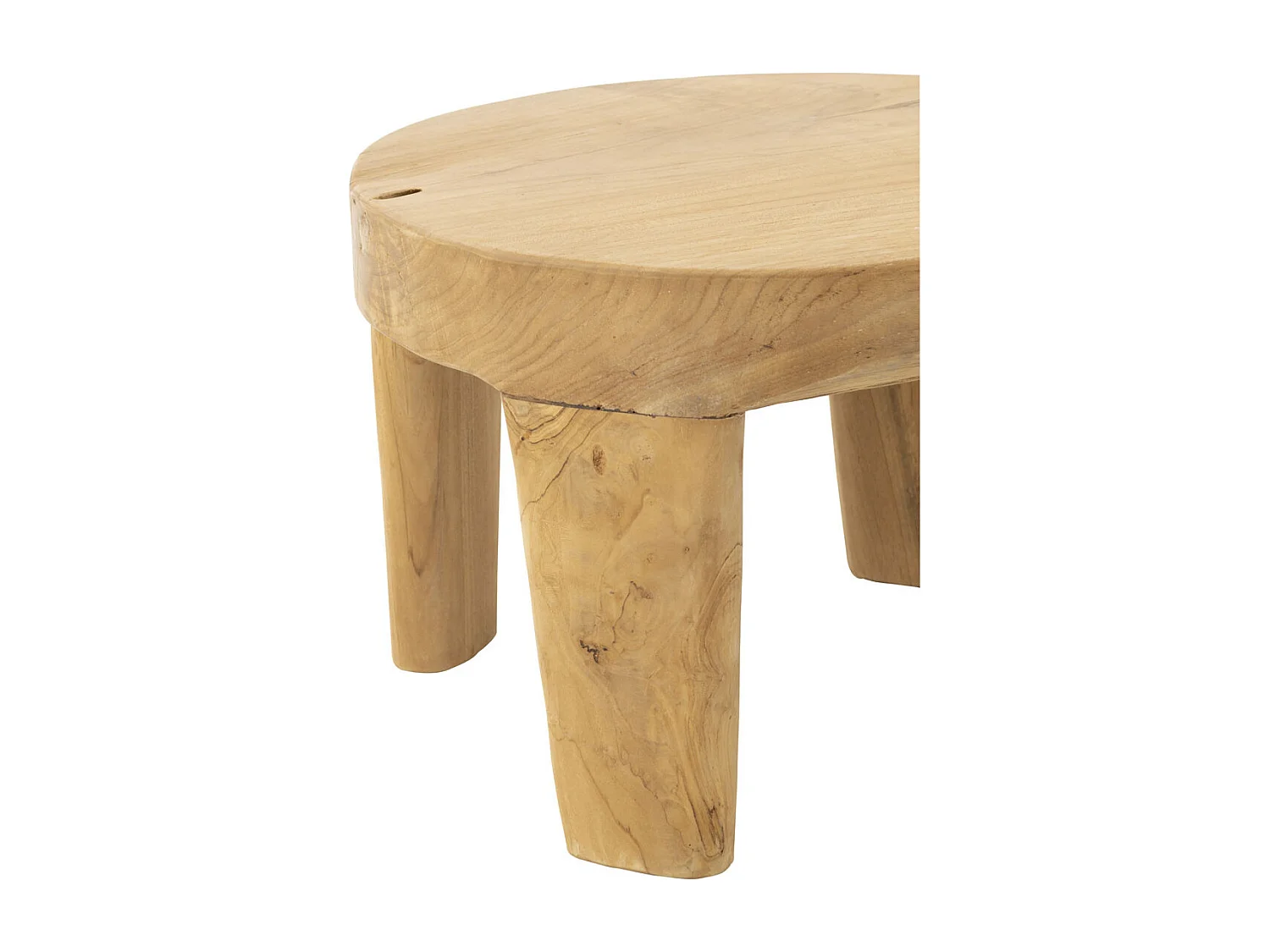 Lot de 2 Tables Basses "Tek" 50cm Naturel