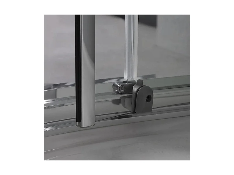 Box doccia semicircolare con ante scorrevoli "Ferrara Two" in vetro temperato cm 90x90 195h