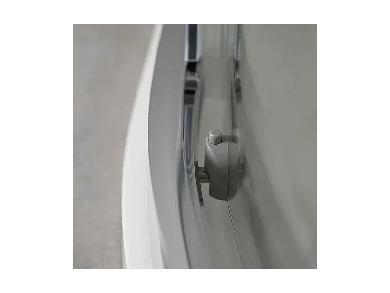 Box doccia semicircolare con ante scorrevoli "Ferrara Two" in vetro temperato cm 90x90 195h