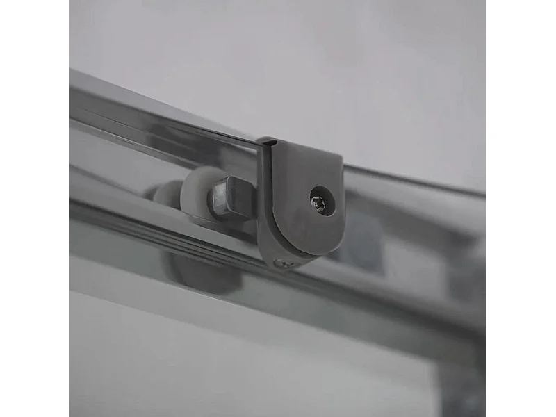 Cabine de duche semicircular com portas de correr "Ferrara Two" em vidro temperado cm 90x90 195h