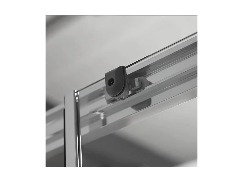 Cabine de douche d'angle à 2 portes coulissantes "Ferrara Two" en verre transparent cm 80x80 195h