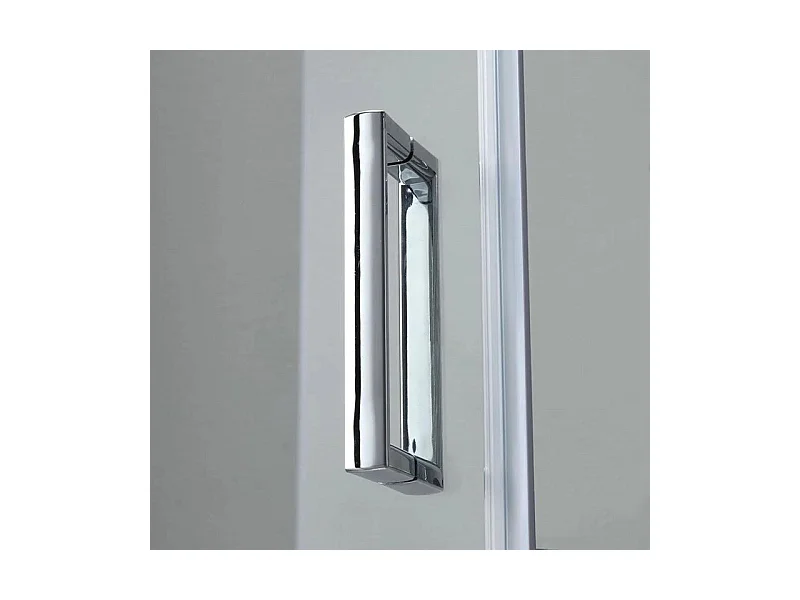 Kabina prysznicowa kwadratowa z drzwiami przesuwnymi "Genova Two" ze szkła hartowanego błyszczącego cm 70x70 185h